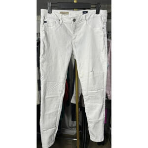 Adriano Goldschmied The Legging Ankle Super Skinny Ankle Jeans White Size 28R